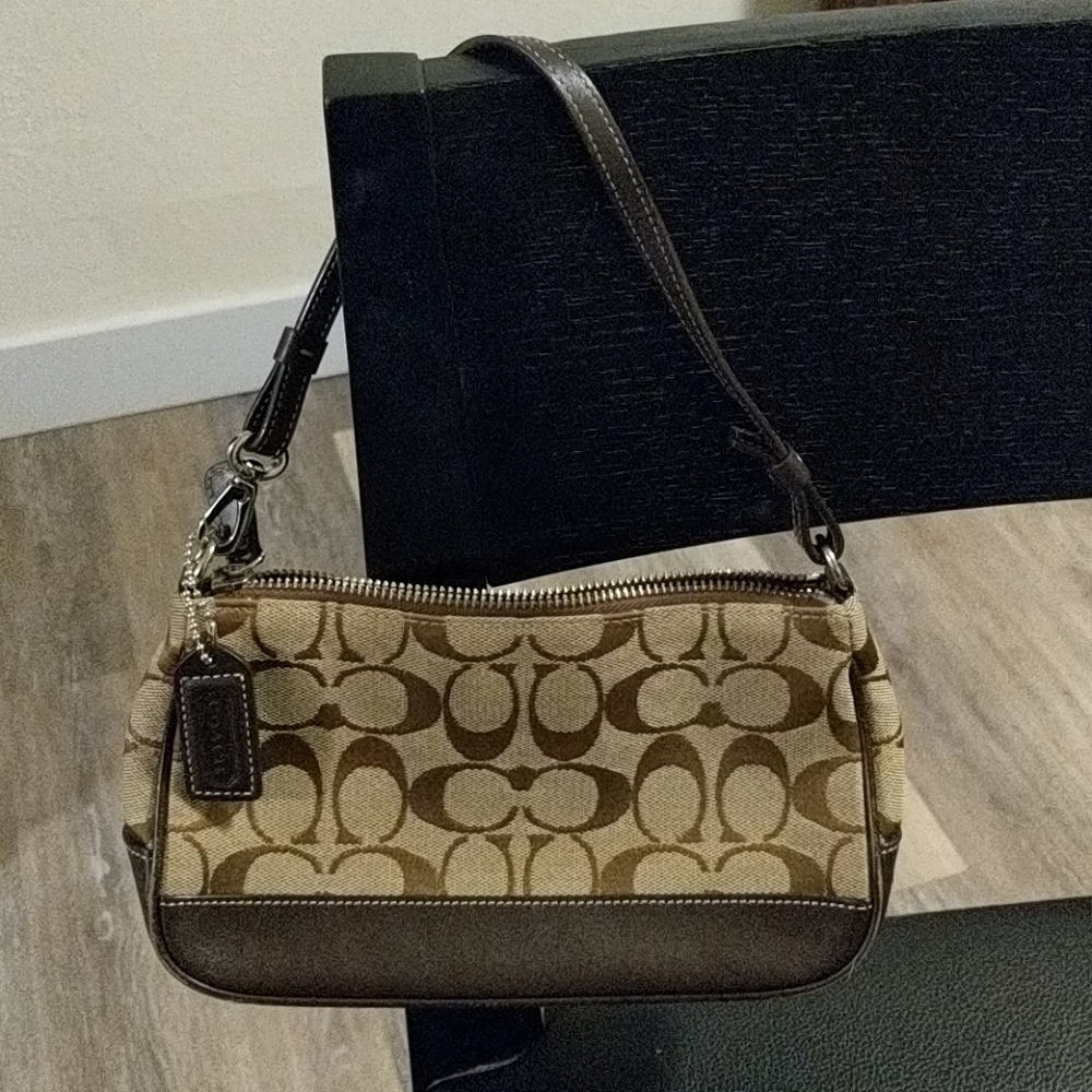 Brown coach purse